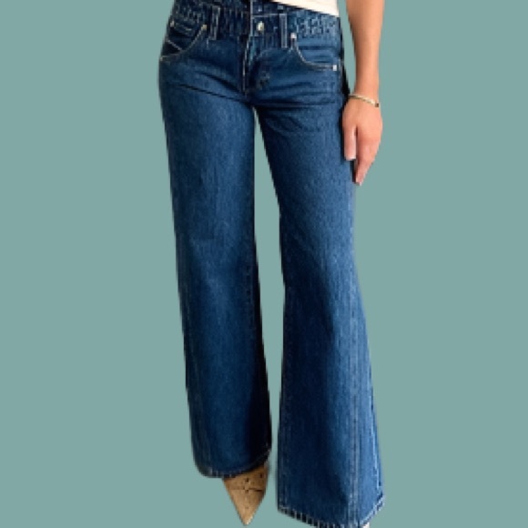Caleb High Rise Relaxed Stacked Waist, Echo main image 1